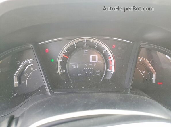 19XFC2F51GE201603 2016 HONDA CIVIC Black Vista del cuadro de instrumentos