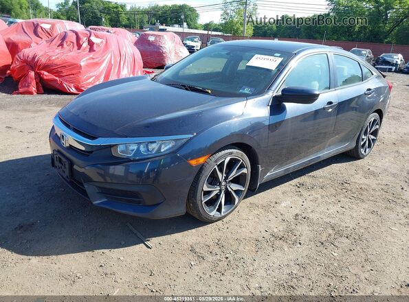 19XFC2F51GE216070 2016 HONDA CIVIC Gray Vista tres cuartos delantera izquierda