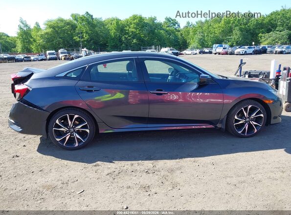 19XFC2F51GE216070 2016 HONDA CIVIC Gray Vista interior trasera