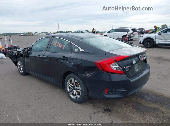 19XFC2F51HE051283 2017 HONDA CIVIC Black Trasero izquierdo