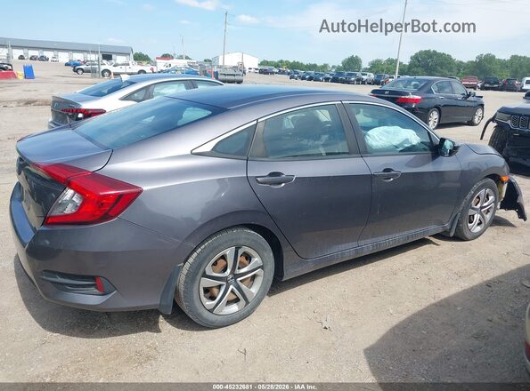 19XFC2F52GE020929 2016 HONDA CIVIC Gray Rear interior view