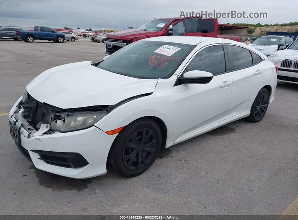 19XFC2F53GE015691 2016 HONDA CIVIC White წინა მარცხენა ხედი სამი მეოთხედიდან