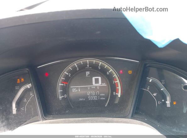 19XFC2F53GE021118 2016 HONDA CIVIC Black Widok tylnych siedzeń