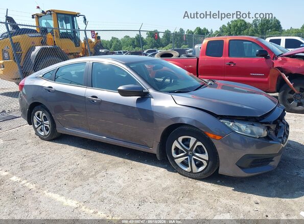 19XFC2F54GE051180 2016 HONDA CIVIC Gray Vista interior trasera