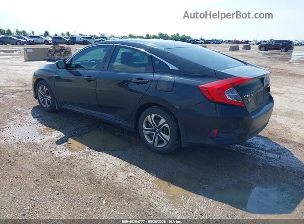 19XFC2F54HE030489 2017 HONDA CIVIC Black Հետևի ձախ