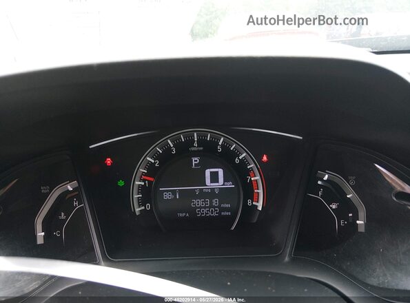 19XFC2F55GE038762 2016 HONDA CIVIC Black Вид задніх сидінь