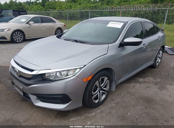 19XFC2F55HE019632 2017 HONDA CIVIC Gray Front left