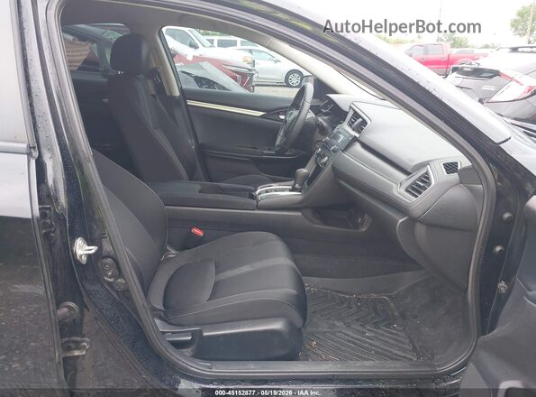 19XFC2F55JE035318 2018 HONDA CIVIC Black წინა სალონის ხედი