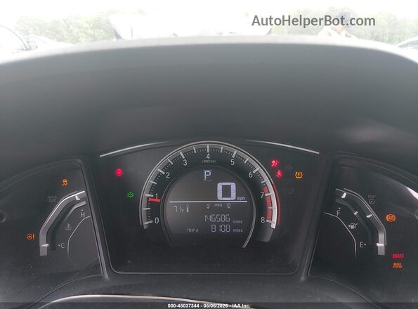 19XFC2F56GE076081 2016 HONDA CIVIC Черный Вид задних сидений