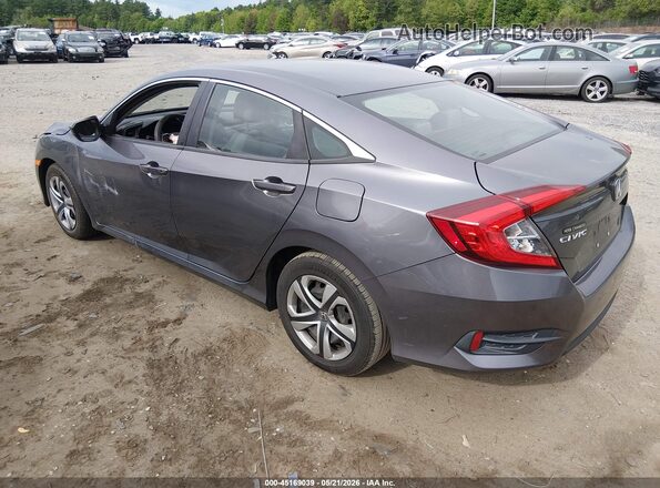 19XFC2F56HE219631 2017 HONDA CIVIC Gray Rear left