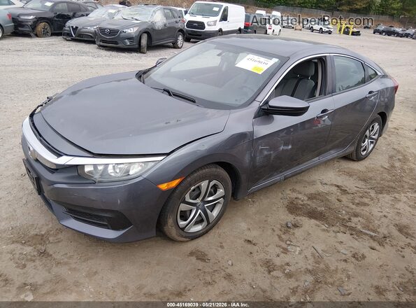 19XFC2F56HE219631 2017 HONDA CIVIC Gray Front left