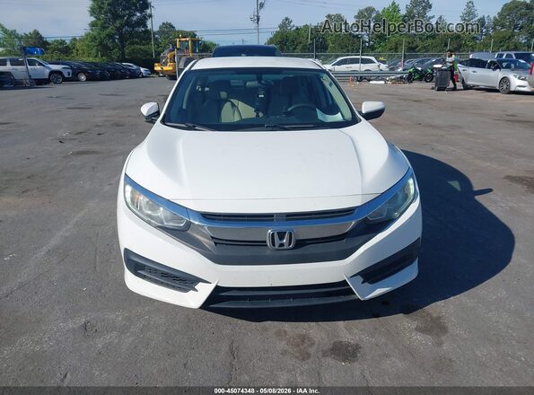 19XFC2F57GE221564 2016 HONDA CIVIC White Instrument cluster view