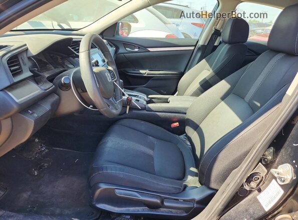 19XFC2F58JE006265 2018 HONDA CIVIC Black წინა სალონის ხედი