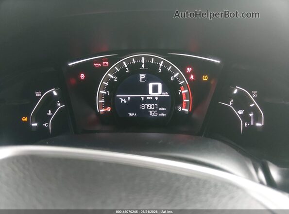 19XFC2F59GE095661 2016 HONDA CIVIC Black Vista de los asientos traseros