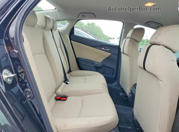 19XFC2F59GE241573 2016 HONDA CIVIC Black Вид задніх сидінь