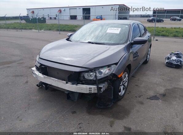 19XFC2F59JE017338 2018 HONDA CIVIC Серый Вид спереди