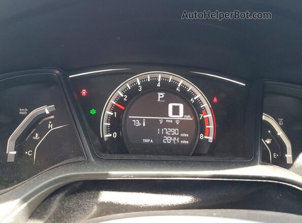 19XFC2F5XGE045447 2016 HONDA CIVIC Blue Widok zestawu wskaźników