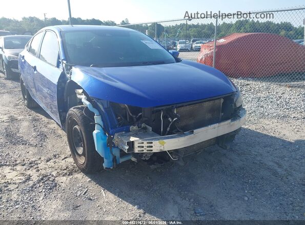 19XFC2F61KE031244 2019 HONDA CIVIC Blue Widok z przodu
