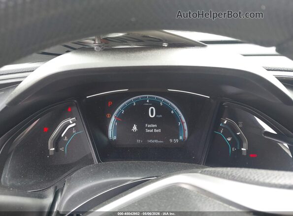 19XFC2F62KE046531 2019 HONDA CIVIC Gray უკანა სავარძლების ხედი