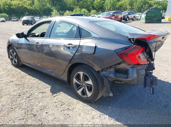 19XFC2F63KE019273 2019 HONDA CIVIC Gray Trasero izquierdo