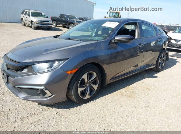 19XFC2F63KE019273 2019 HONDA CIVIC Gray Vista tres cuartos delantera izquierda