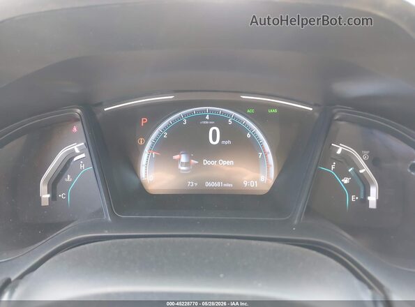 19XFC2F63KE019273 2019 HONDA CIVIC Gray Vista de los asientos traseros