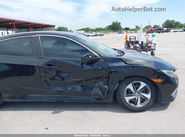 19XFC2F63KE034775 2019 HONDA CIVIC Black წინა ხედი