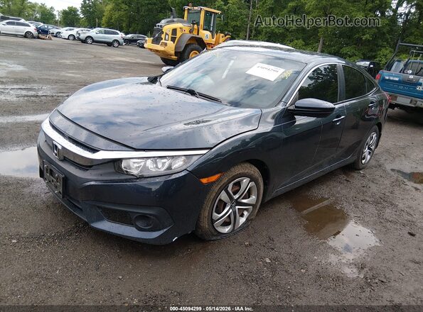 19XFC2F64GE224186 2016 HONDA CIVIC Blue Առջևի ձախ երեք քառորդ տեսարան