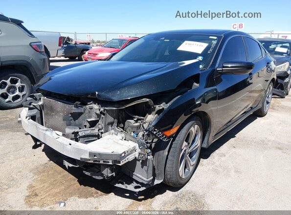 19XFC2F64KE002076 2019 HONDA CIVIC Черный Передняя левая четверть