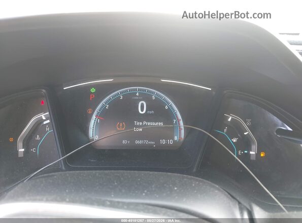 19XFC2F64KE003339 2019 HONDA CIVIC White Հետևի նստատեղերի տեսք