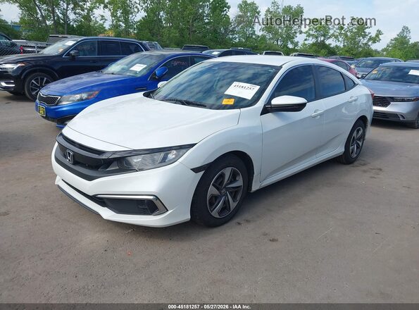 19XFC2F64KE003339 2019 HONDA CIVIC White Առջևի ձախ երեք քառորդ տեսարան