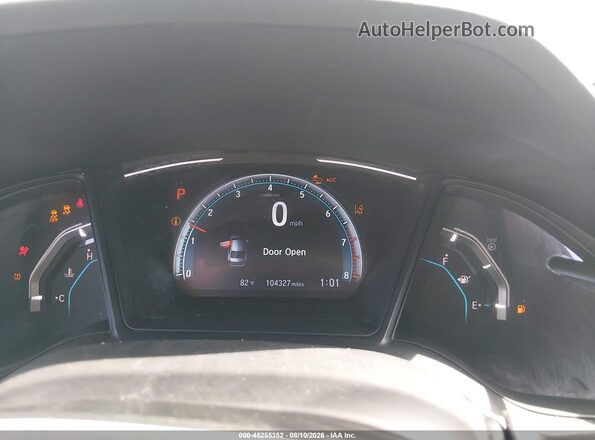 19XFC2F64KE206795 2019 HONDA CIVIC Gray Widok tylnych siedzeń
