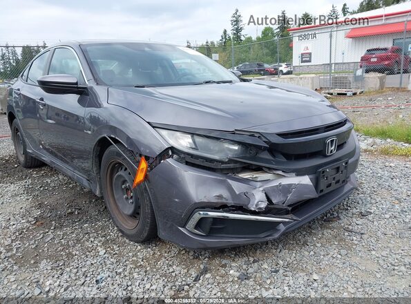 19XFC2F64KE206795 2019 HONDA CIVIC Gray Widok z przodu
