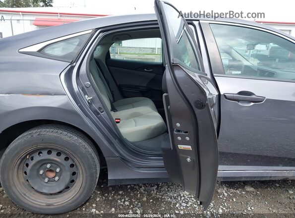 19XFC2F64KE206795 2019 HONDA CIVIC Gray Widok naklejki z numerem VIN