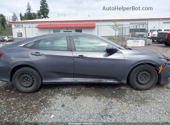 19XFC2F64KE206795 2019 HONDA CIVIC Gray Widok wnętrza z tyłu