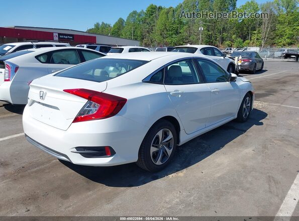 19XFC2F65KE040240 2019 HONDA CIVIC White უკანა მარჯვენა