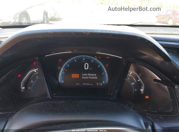 19XFC2F65KE040240 2019 HONDA CIVIC White უკანა სავარძლების ხედი