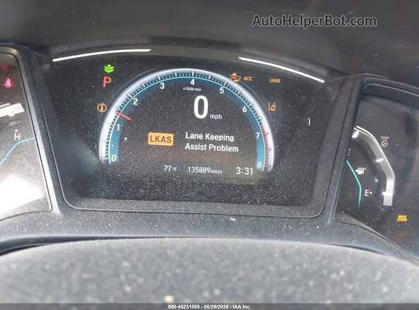 19XFC2F66KE007828 2019 HONDA CIVIC Blue უკანა სავარძლების ხედი