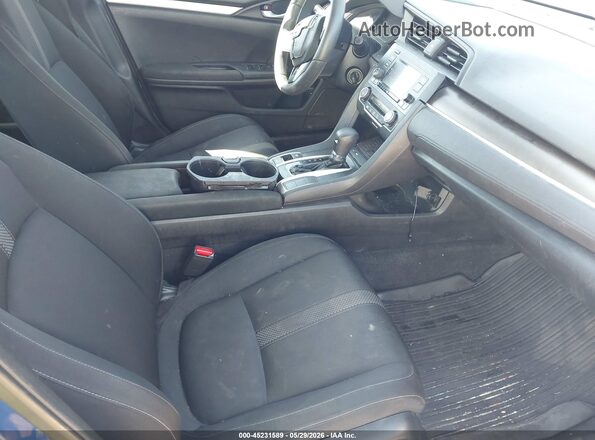 19XFC2F66KE007828 2019 HONDA CIVIC Blue წინა სალონის ხედი