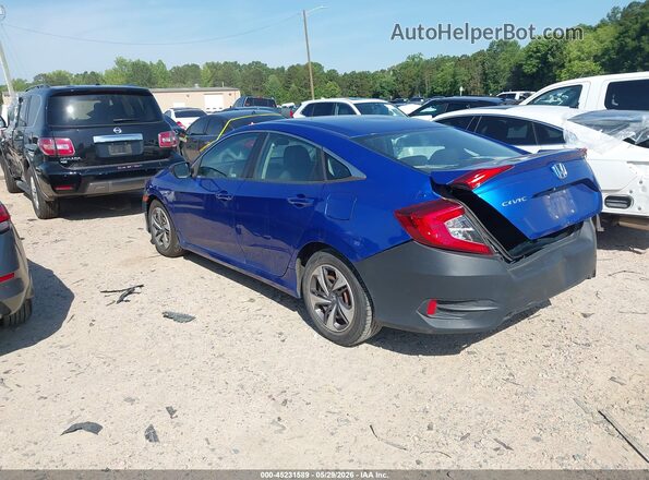 19XFC2F66KE007828 2019 HONDA CIVIC Blue უკანა მარცხენა