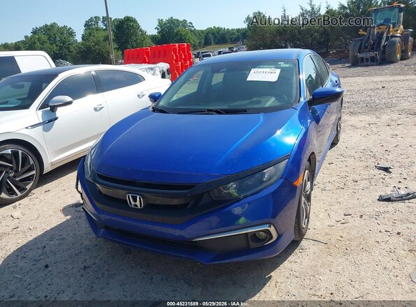 19XFC2F66KE007828 2019 HONDA CIVIC Blue ხელსაწყოთა პანელის ხედი
