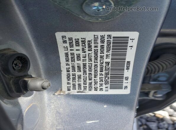 19XFC2F66LE027448 2020 HONDA CIVIC Silver 