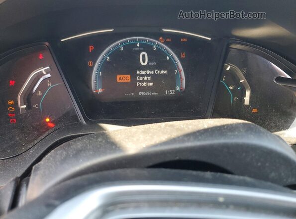 19XFC2F67KE012794 2019 HONDA CIVIC Gray Instrument cluster view