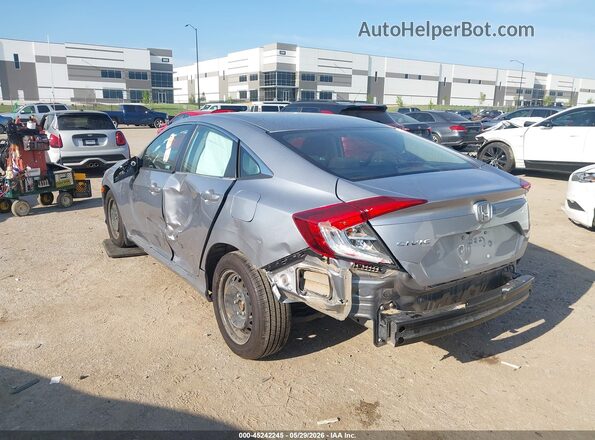 19XFC2F67LE016555 2020 HONDA CIVIC Silver Հետևի ձախ
