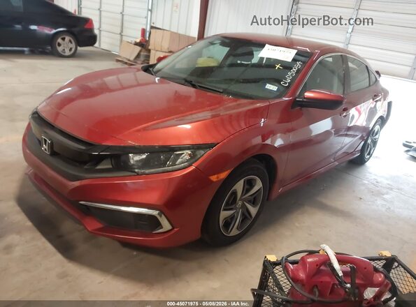 19XFC2F67LE215783 2020 HONDA CIVIC Burgundy Vista tres cuartos delantera izquierda
