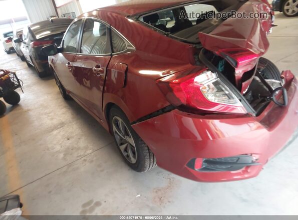 19XFC2F67LE215783 2020 HONDA CIVIC Burgundy Trasero izquierdo