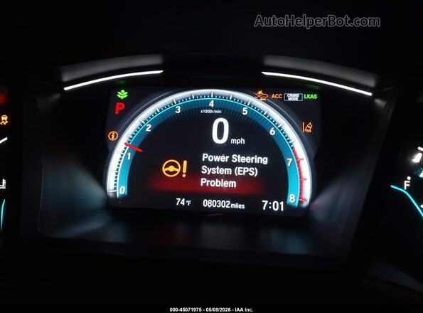 19XFC2F67LE215783 2020 HONDA CIVIC Burgundy Vista de los asientos traseros