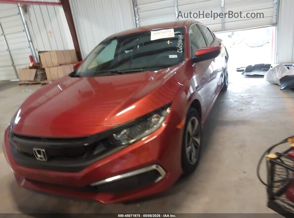 19XFC2F67LE215783 2020 HONDA CIVIC Burgundy Vista del cuadro de instrumentos