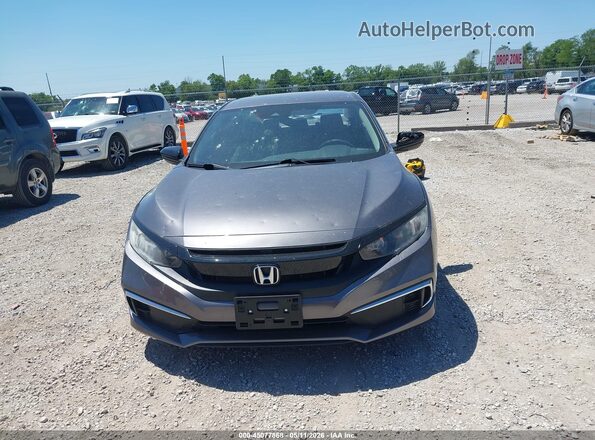 19XFC2F69KE027460 2019 HONDA CIVIC Gray Instrument cluster view