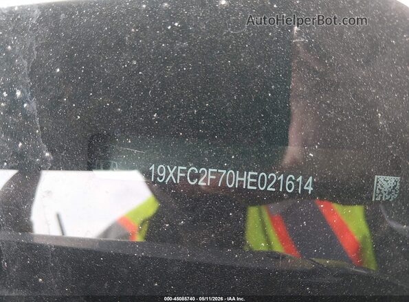 19XFC2F70HE021614 2017 HONDA CIVIC Синий Вид подкапотного пространства